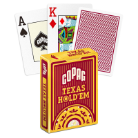 Copag Texas Holdem pokerio kortos (Raudonos)